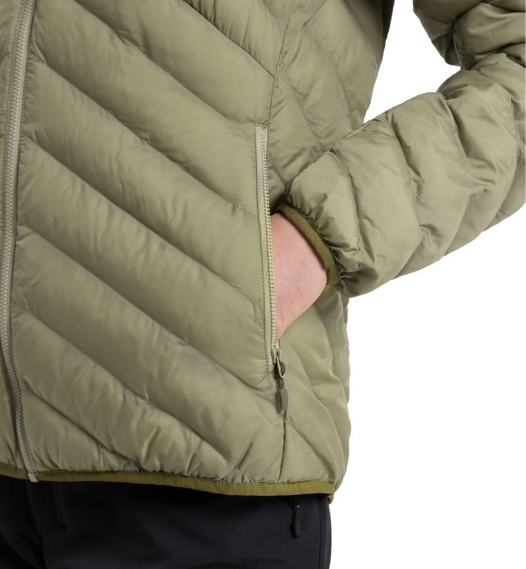 Thyme Green/Olive Green Women Haglofs Sarna Mimic Hood Tops ZXT0L727