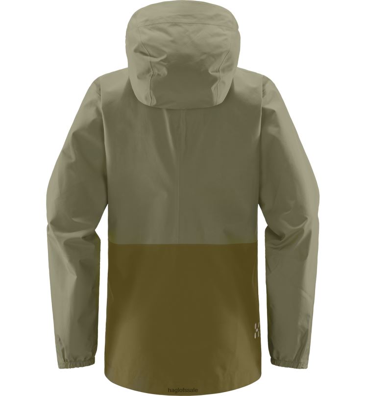 Thyme Green/Olive Green Women Haglofs Wilda GTX Jacket Tops ZXT0L729