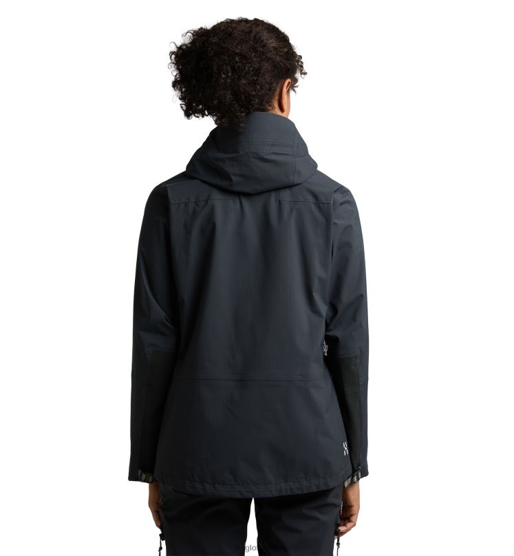 True Black Women Haglofs ROC Mono Proof Jacket Tops ZXT0L636