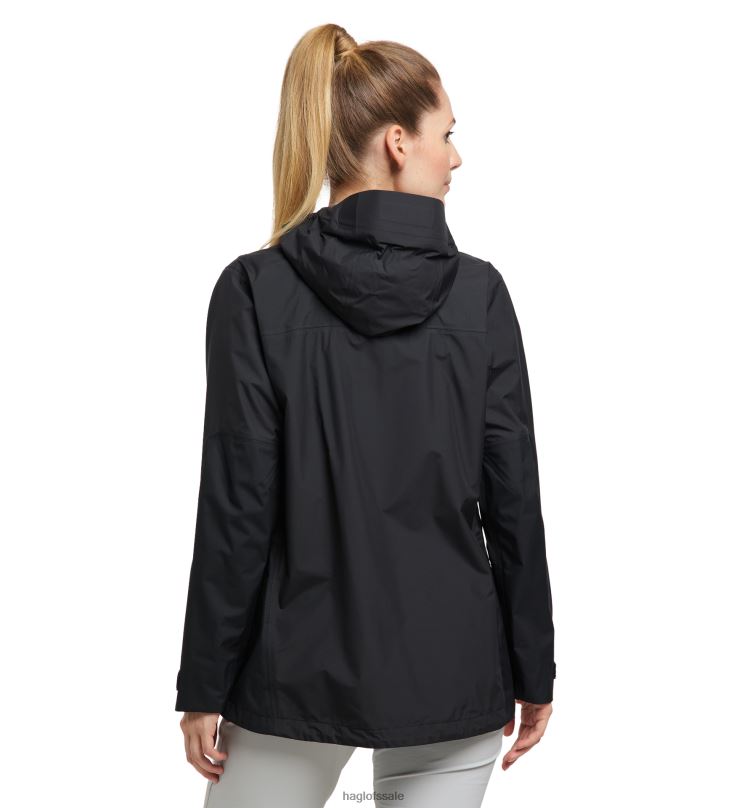 True Black Women Haglofs Roc Sheer GTX Jacket Tops ZXT0L653