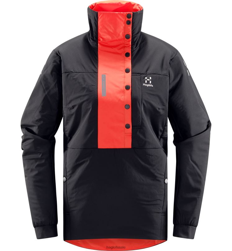 True Black/Zenith Red Women Haglofs L.I.M ZT Breathe Insulated Jacket Tops ZXT0L641