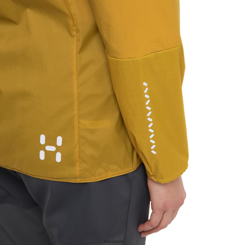 Ultra Pink/Autumn Leaves Women Haglofs L.I.M Alpha Hood Tops ZXT0L702