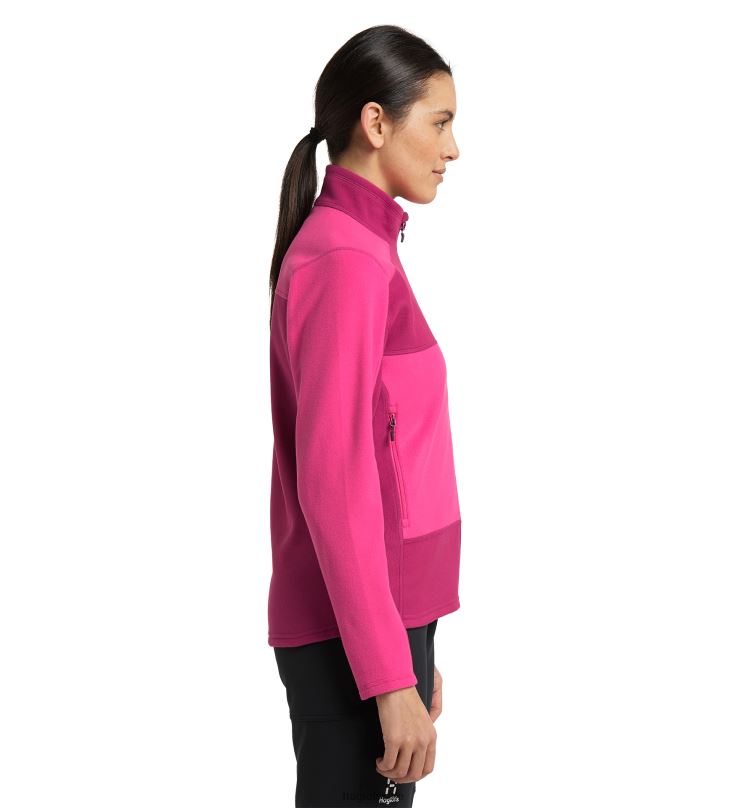 Ultra Pink/Deep Pink Women Haglofs Buteo Mid Jacket Tops ZXT0L662