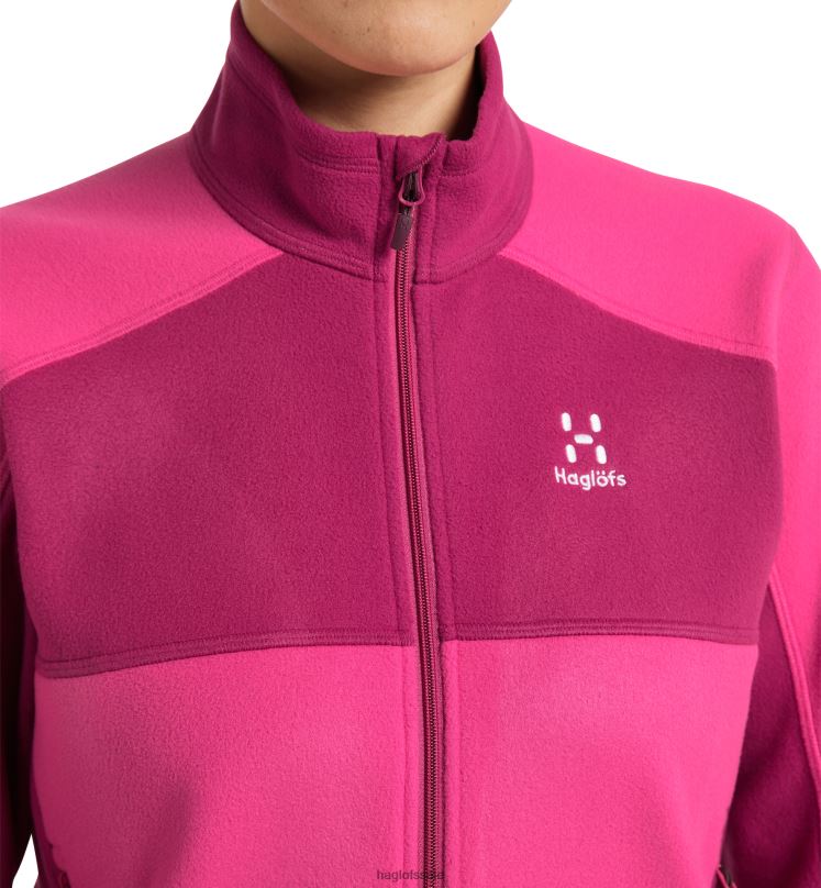 Ultra Pink/Deep Pink Women Haglofs Buteo Mid Jacket Tops ZXT0L662