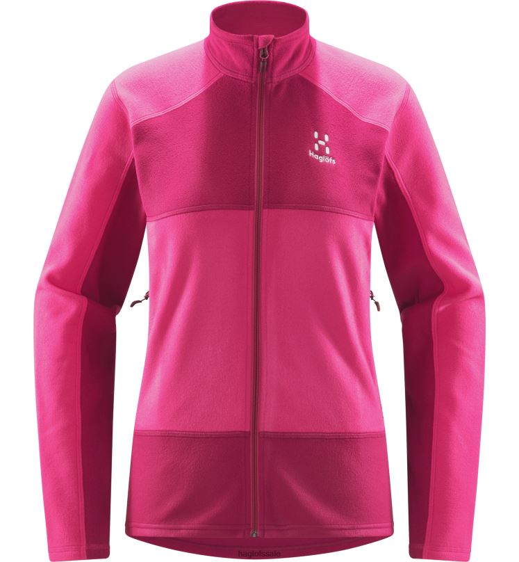 Ultra Pink/Deep Pink Women Haglofs Buteo Mid Jacket Tops ZXT0L662