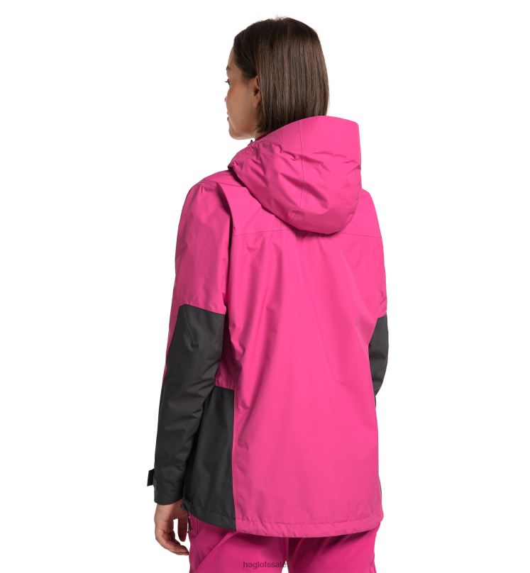 Ultra Pink/Magnetite Women Haglofs Roc Sheer GTX Jacket Tops ZXT0L654