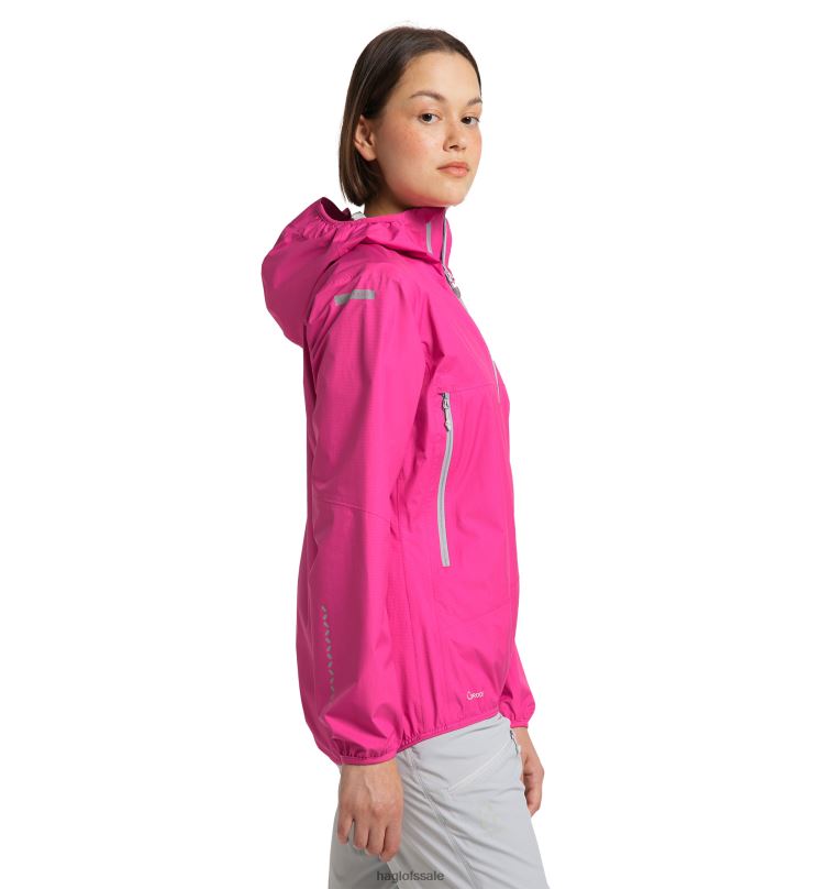 Ultra Pink Women Haglofs L.I.M Proof Jacket Tops ZXT0L713