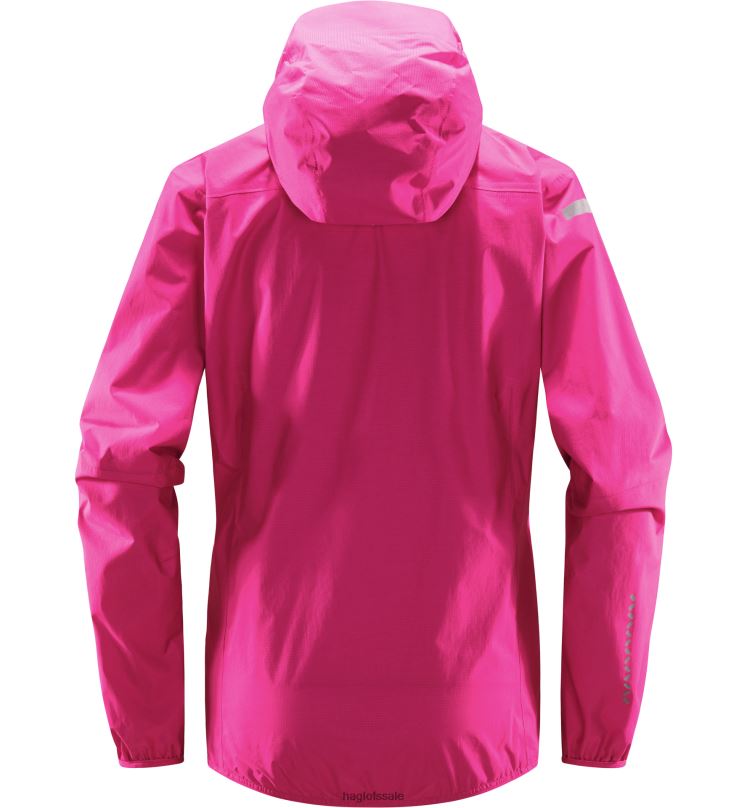 Ultra Pink Women Haglofs L.I.M Proof Jacket Tops ZXT0L713