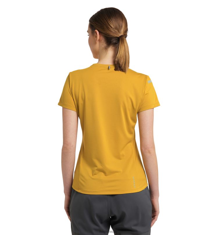 Autumn Leaves Women Haglofs L.I.M Tech Tee Tops ZXT0L772