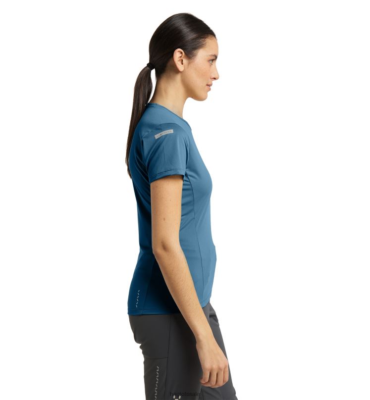 Dark Ocean Women Haglofs L.I.M Tech Tee Tops ZXT0L770