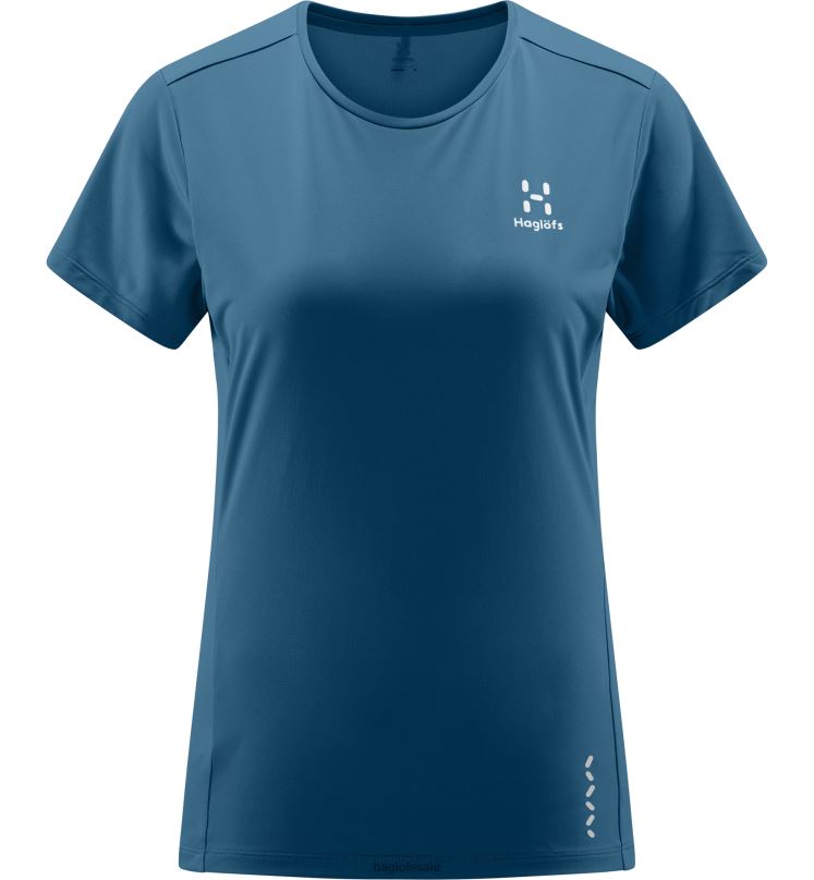 Dark Ocean Women Haglofs L.I.M Tech Tee Tops ZXT0L770