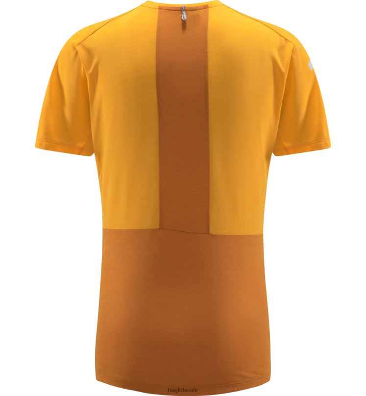 Desert Yellow/Sunny Yellow Women Haglofs L.I.M Crux Tee Tops ZXT0L763