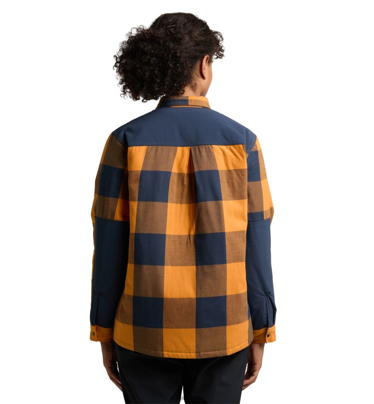 Desert Yellow/Tarn Blue Women Haglofs Insulated Timmer Shirt Tops ZXT0L765