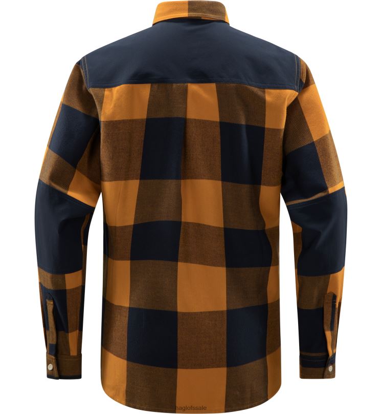 Desert Yellow/Tarn Blue Women Haglofs Timmer Shirt Tops ZXT0L757