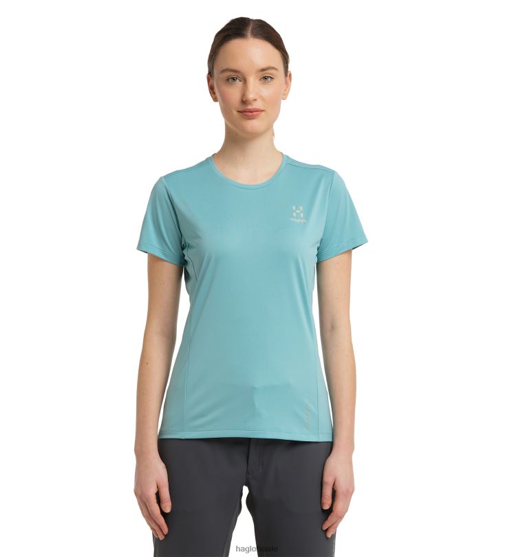 Frost Blue Women Haglofs L.I.M Tech Tee Tops ZXT0L754