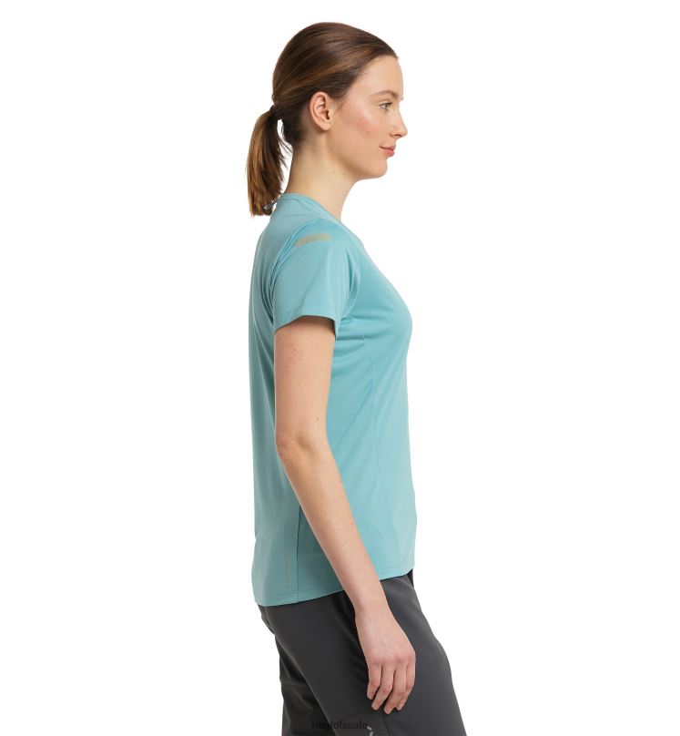Frost Blue Women Haglofs L.I.M Tech Tee Tops ZXT0L754