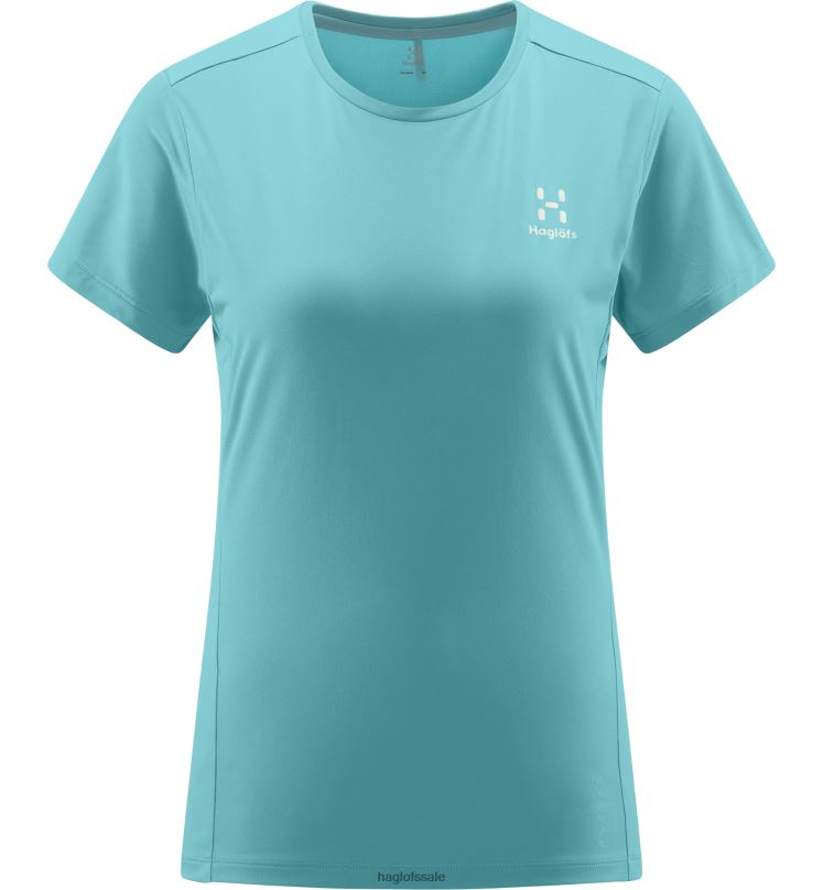 Frost Blue Women Haglofs L.I.M Tech Tee Tops ZXT0L754