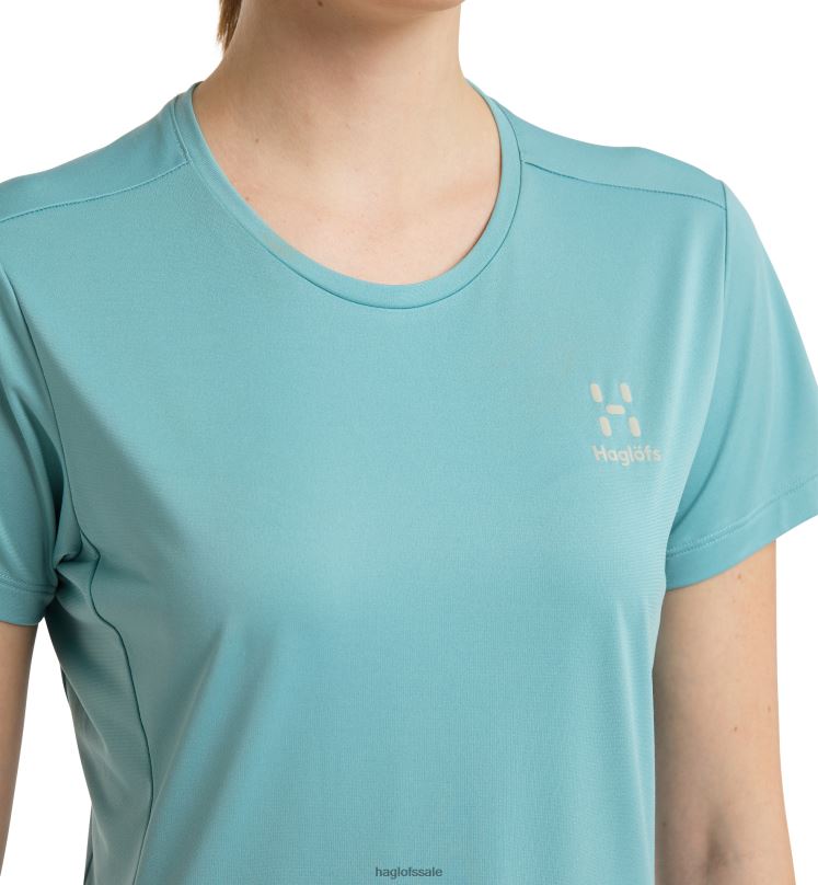 Frost Blue Women Haglofs L.I.M Tech Tee Tops ZXT0L754
