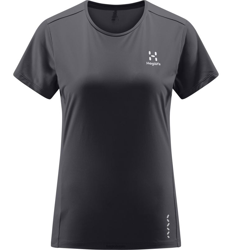 Magnetite Women Haglofs L.I.M Tech Tee Tops ZXT0L751