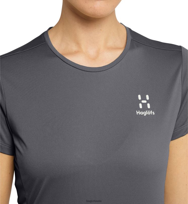 Magnetite Women Haglofs L.I.M Tech Tee Tops ZXT0L751