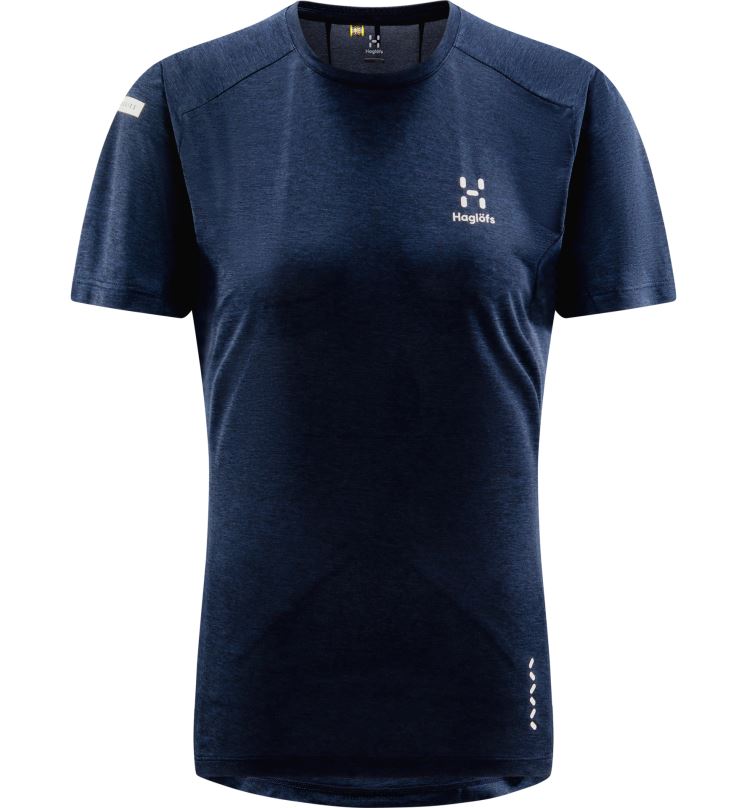 Tarn Blue Women Haglofs L.I.M Crux Tee Tops ZXT0L761