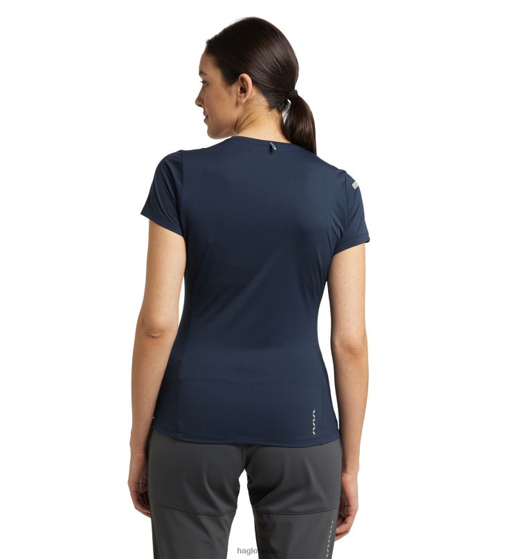 Tarn Blue Women Haglofs L.I.M Tech Tee Tops ZXT0L752