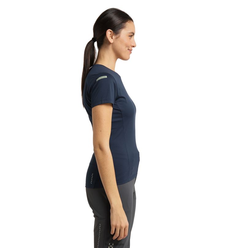 Tarn Blue Women Haglofs L.I.M Tech Tee Tops ZXT0L752