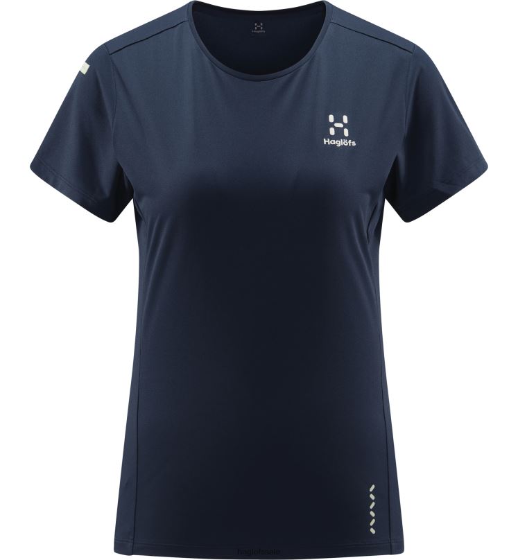 Tarn Blue Women Haglofs L.I.M Tech Tee Tops ZXT0L752