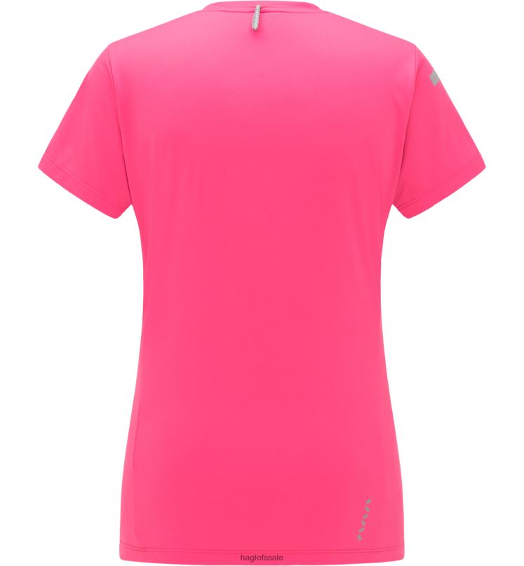 Ultra Pink Women Haglofs L.I.M Tech Tee Tops ZXT0L771
